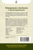 Pelargonia F1 ''Apache Appleblossom'' Impecta dyrkingsanvisninger