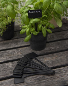 Planteskilt svart 10-pakning